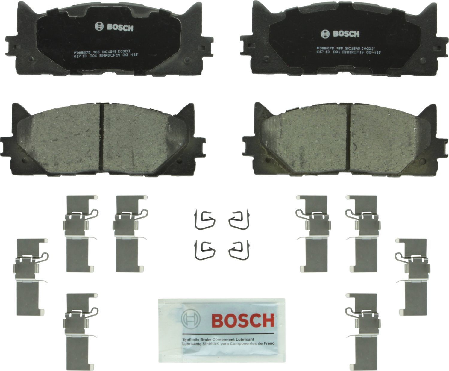 BOSCH BRAKE - Bosch QuietCast Brake Pad Ceramic Brake Pads - BQC - bc1293
