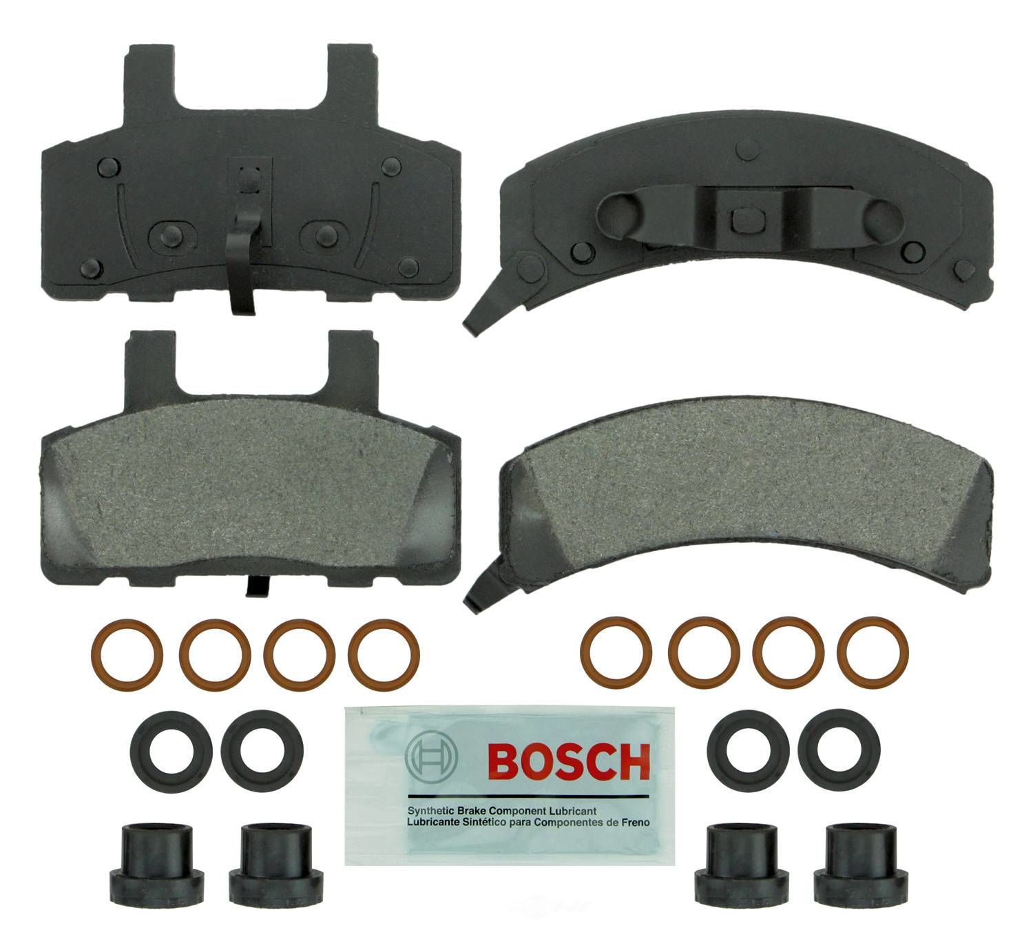 BOSCH BRAKE - Bosch Blue Semi-Metallic Brake Pads with Hardware - BQC - be369h