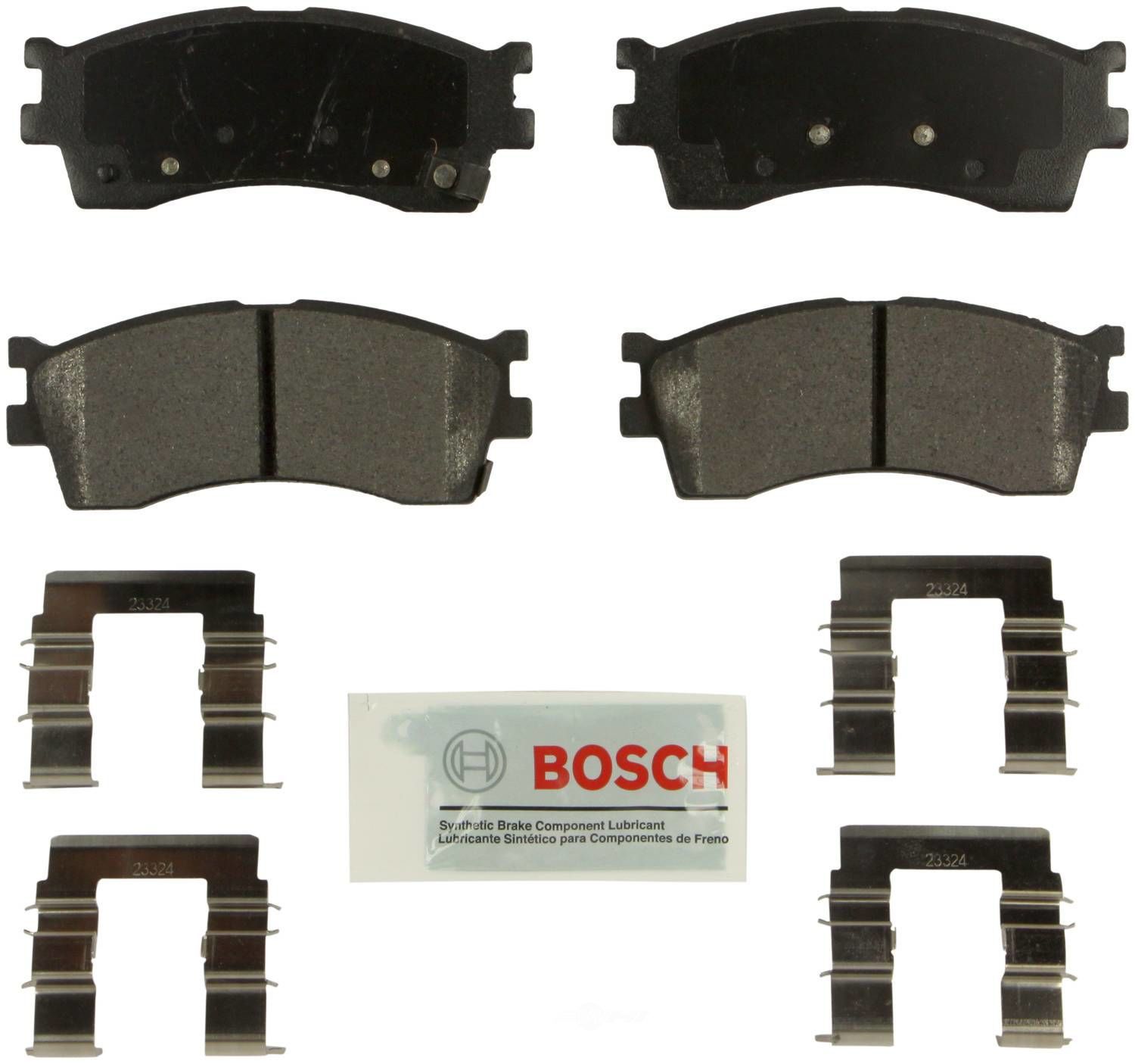 BOSCH BRAKE - Bosch Blue Ceramic Brake Pads with Hardware - BQC - be889h