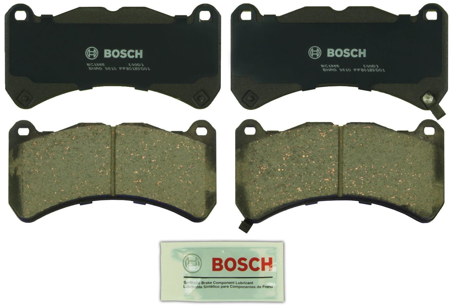 BOSCH BRAKE - Bosch QuietCast Brake Pad Ceramic Brake Pads - BQC - bc1365