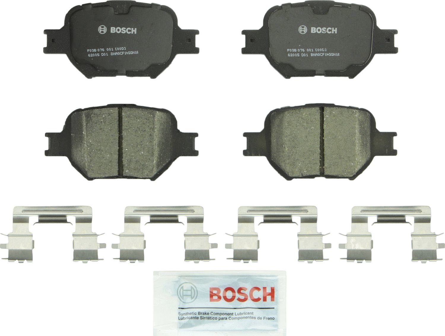 BOSCH BRAKE - Bosch QuietCast Brake Pad Ceramic Brake Pads - BQC - bc817