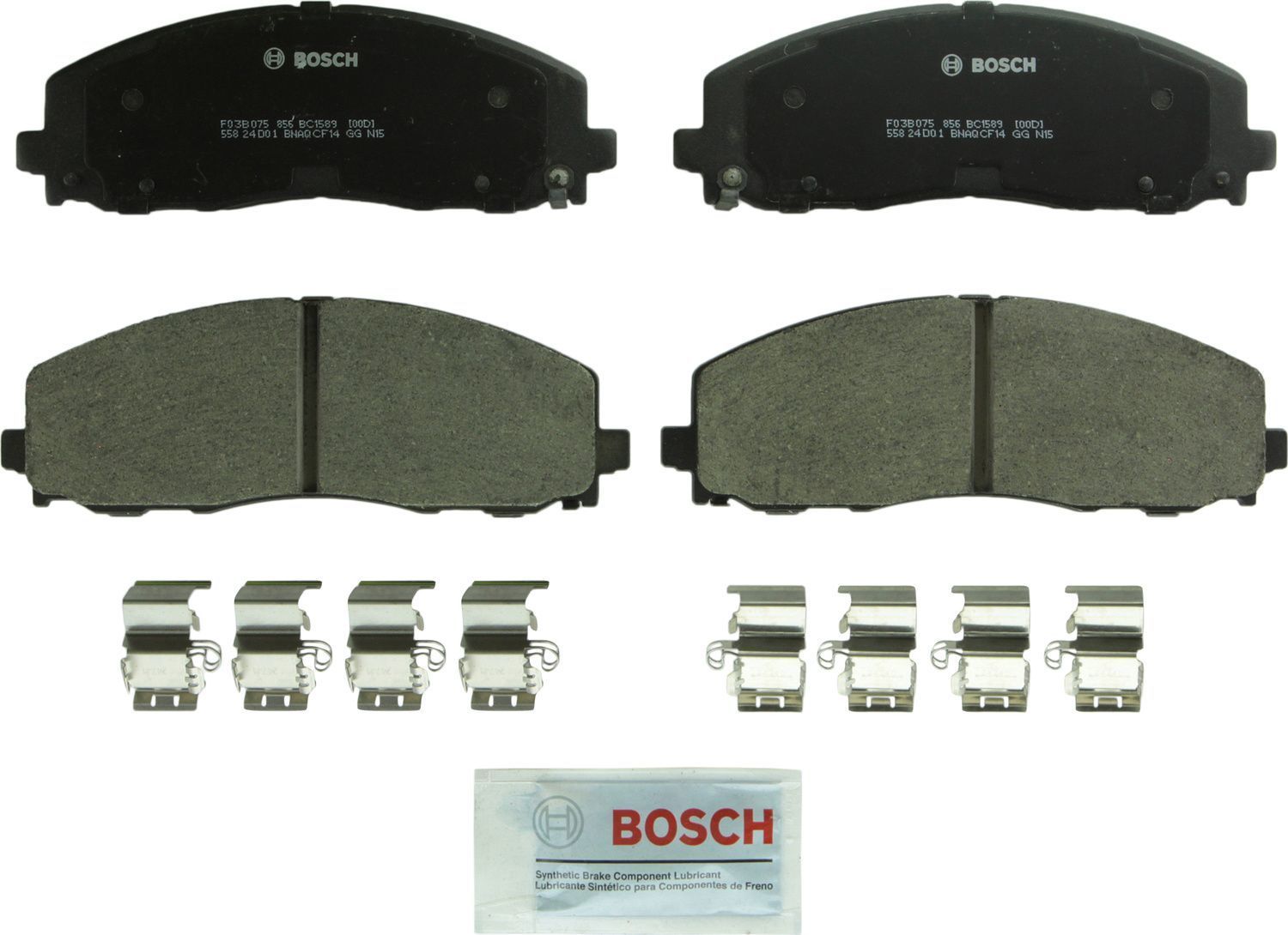 BOSCH BRAKE - Bosch QuietCast Brake Pad Ceramic Brake Pads - BQC - bc1589