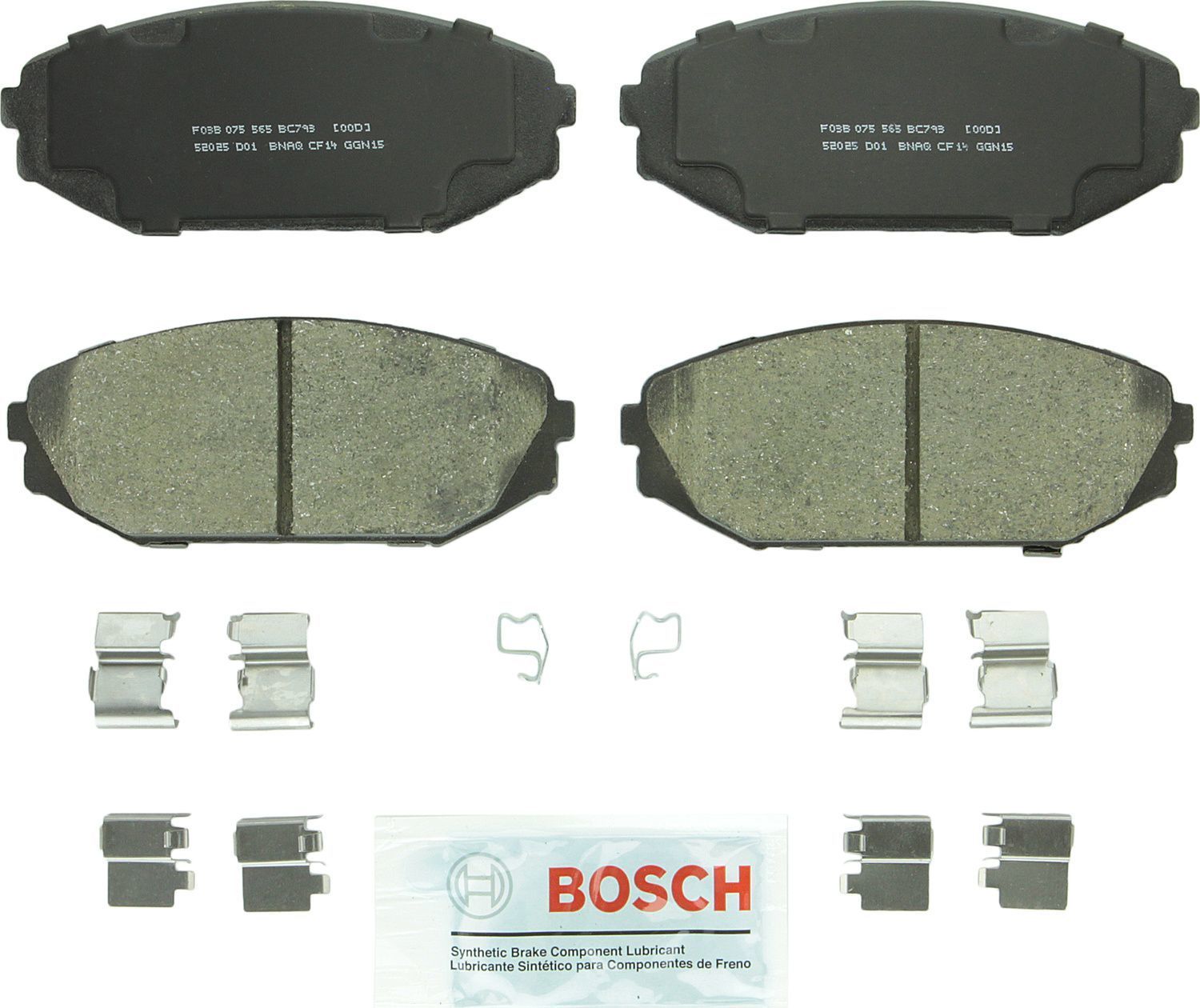 BOSCH BRAKE - Bosch QuietCast Brake Pad Ceramic Brake Pads - BQC - bc793