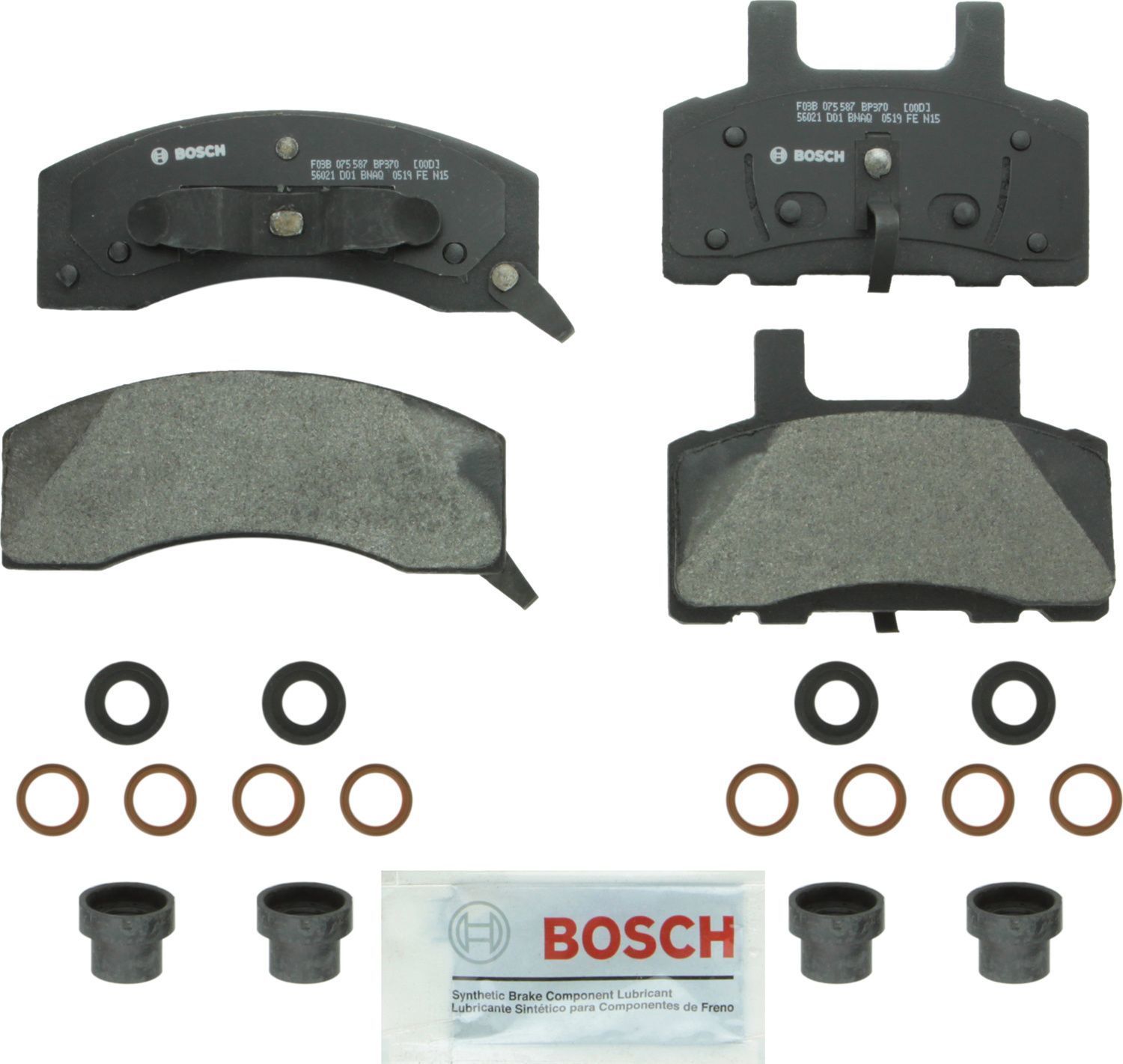 BOSCH BRAKE - Bosch QuietCast Semi-Metallic Brake Pads - BQC - bp370
