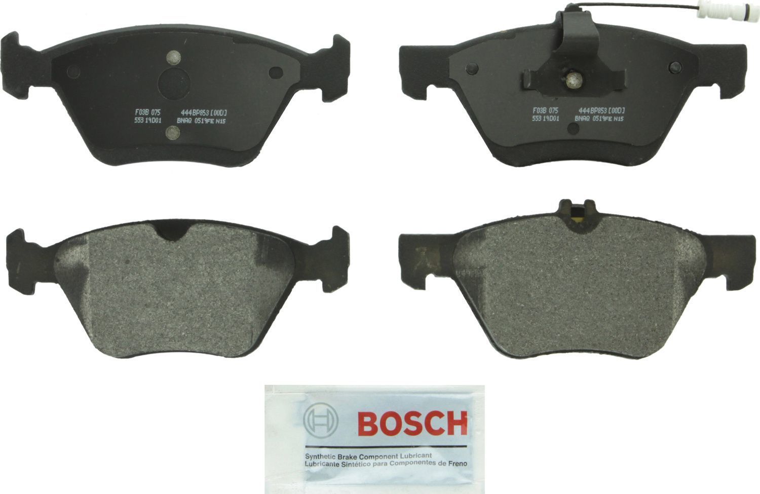 BOSCH BRAKE - Bosch QuietCast Semi-Metallic Brake Pads - BQC - bp853