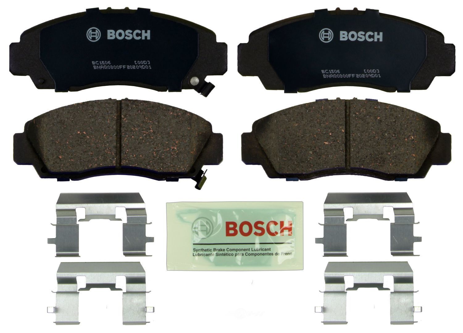 BOSCH BRAKE - Bosch QuietCast Brake Pad Ceramic Brake Pads - BQC - bc1506