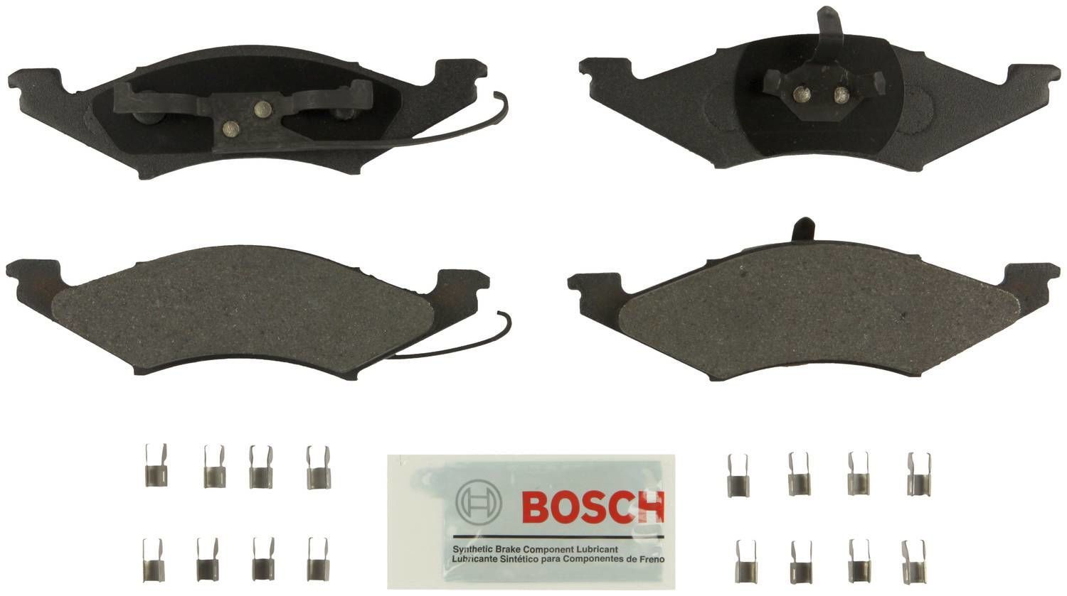 BOSCH BRAKE - Bosch Blue Semi-Metallic Brake Pads with Hardware - BQC - be257h