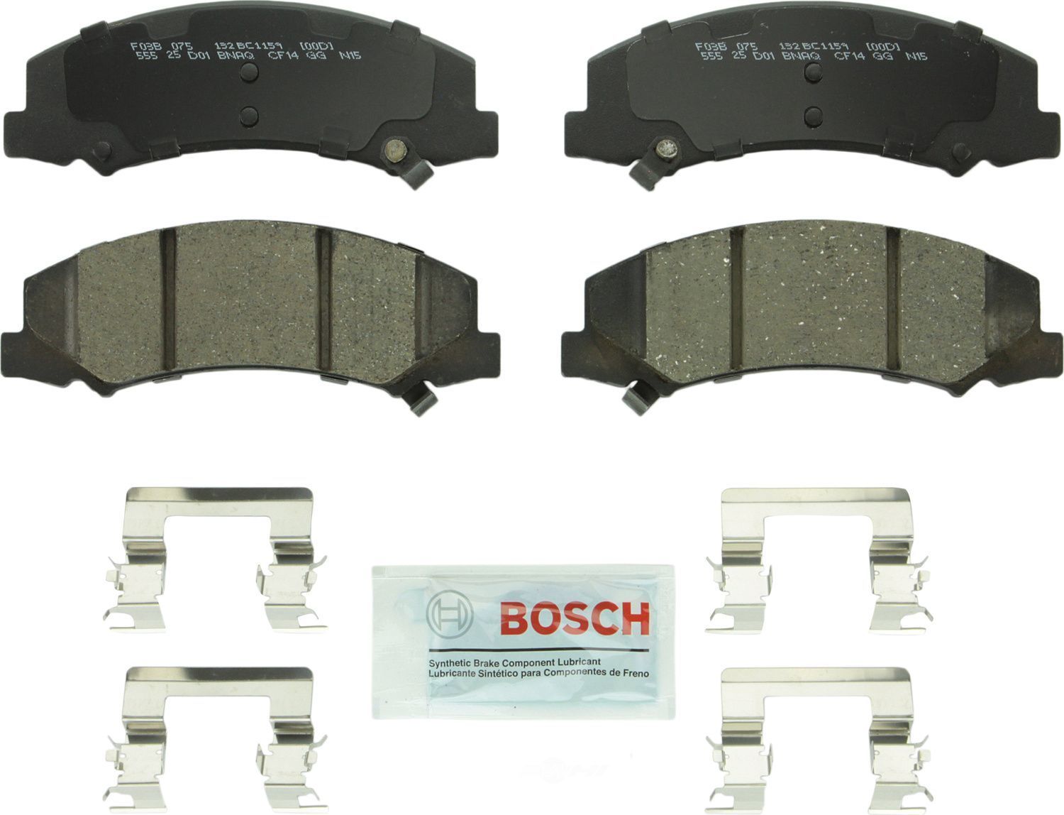 BOSCH BRAKE - Bosch QuietCast Brake Pad Ceramic Brake Pads - BQC - bc1159