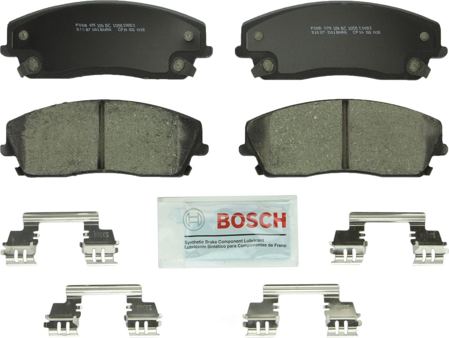 BOSCH BRAKE - Bosch QuietCast Brake Pad Ceramic Brake Pads - BQC - bc1056