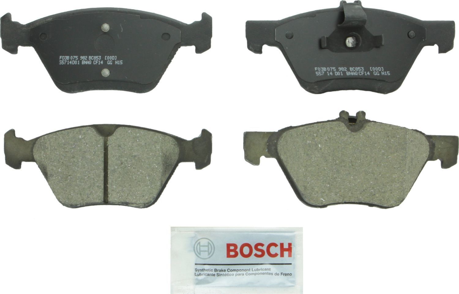 BOSCH BRAKE - Bosch QuietCast Brake Pad Ceramic Brake Pads - BQC - bc853