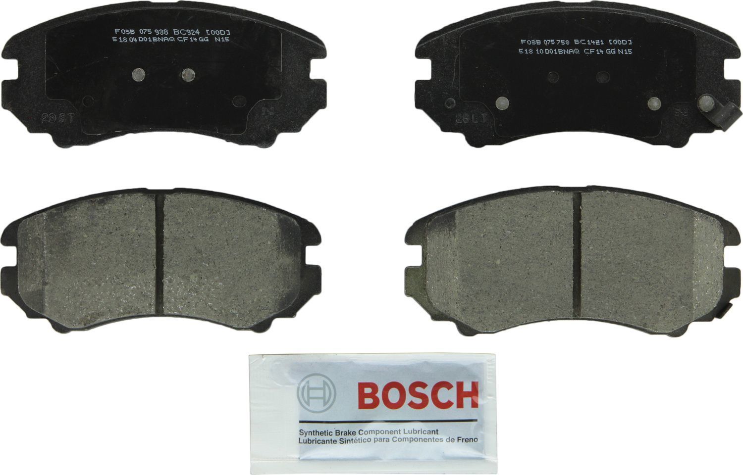 BOSCH BRAKE - Bosch QuietCast Brake Pad Ceramic Brake Pads - BQC - bc1421