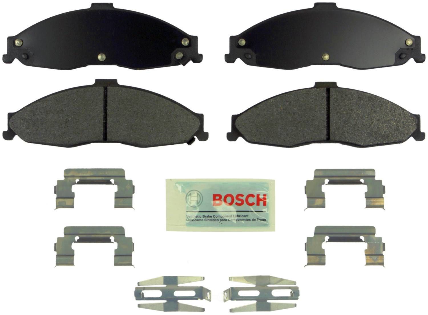 BOSCH BRAKE - Bosch Blue Ceramic Brake Pads with Hardware - BQC - be749h