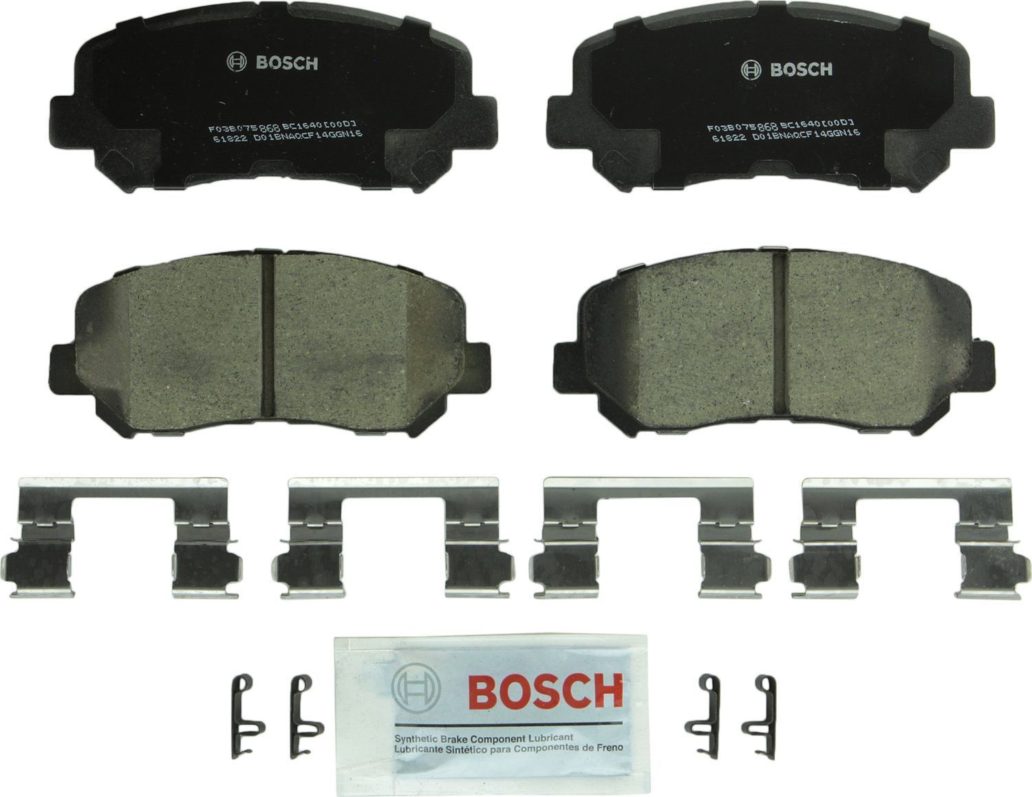 BOSCH BRAKE - Bosch QuietCast Brake Pad Ceramic Brake Pads - BQC - bc1640