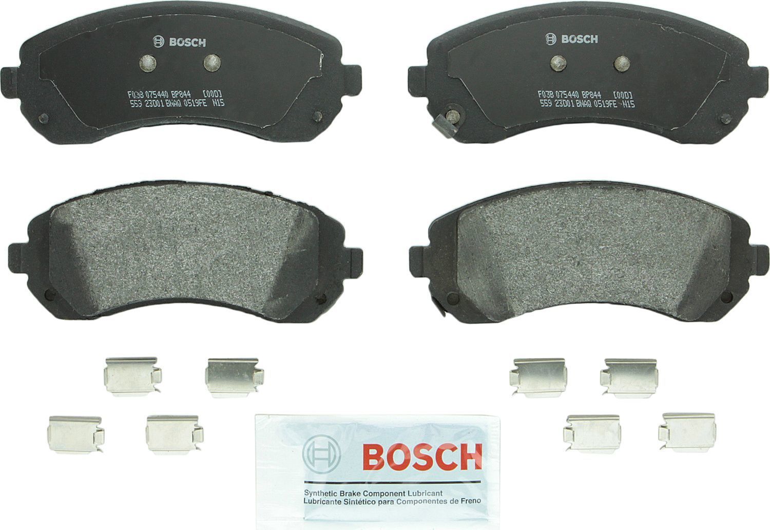 BOSCH BRAKE - Bosch QuietCast Semi-Metallic Brake Pads - BQC - bp844