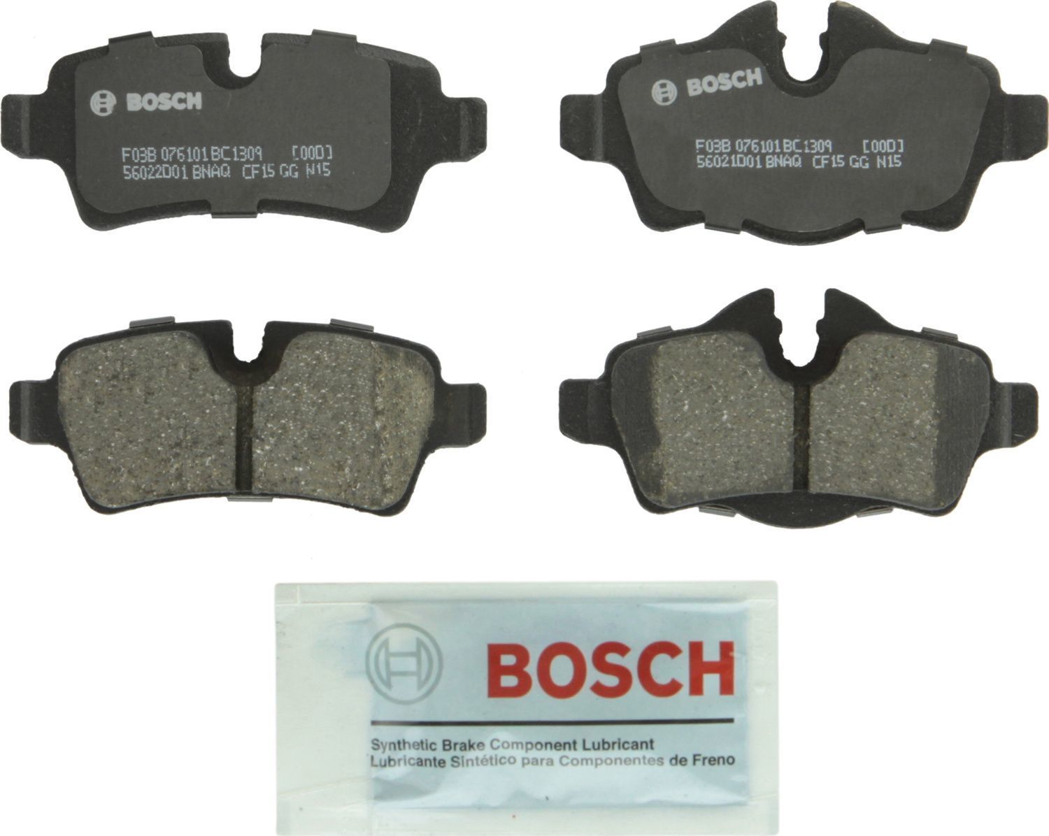 BOSCH BRAKE - Bosch QuietCast Brake Pad Ceramic Brake Pads - BQC - bc1309