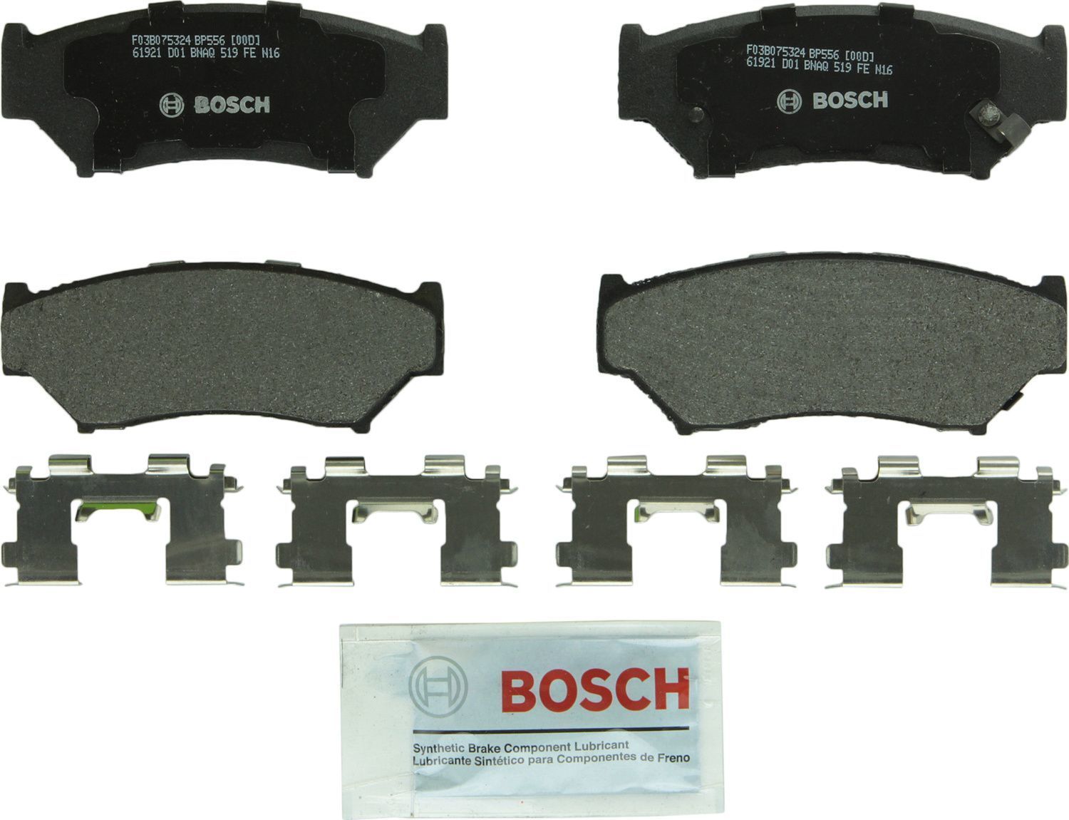 BOSCH BRAKE - Bosch QuietCast Semi-Metallic Brake Pads - BQC - bp556