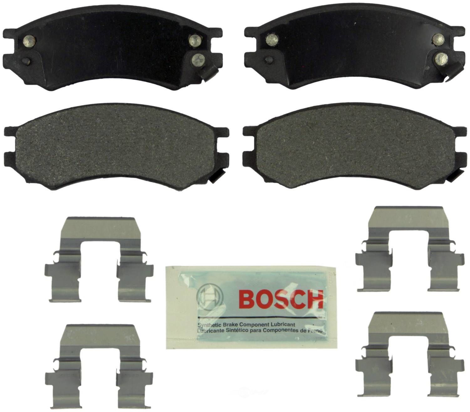 BOSCH BRAKE - Bosch Blue Ceramic Brake Pads with Hardware - BQC - be728h