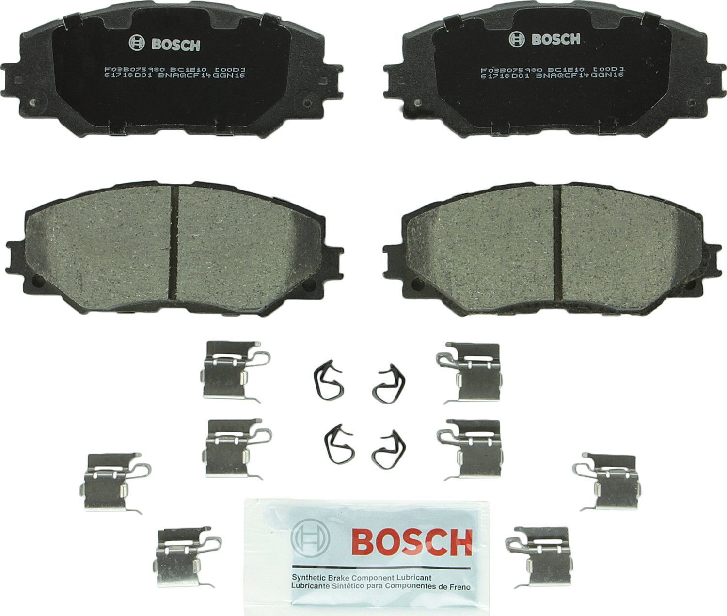 BOSCH BRAKE - Bosch QuietCast Brake Pad Ceramic Brake Pads - BQC - bc1210