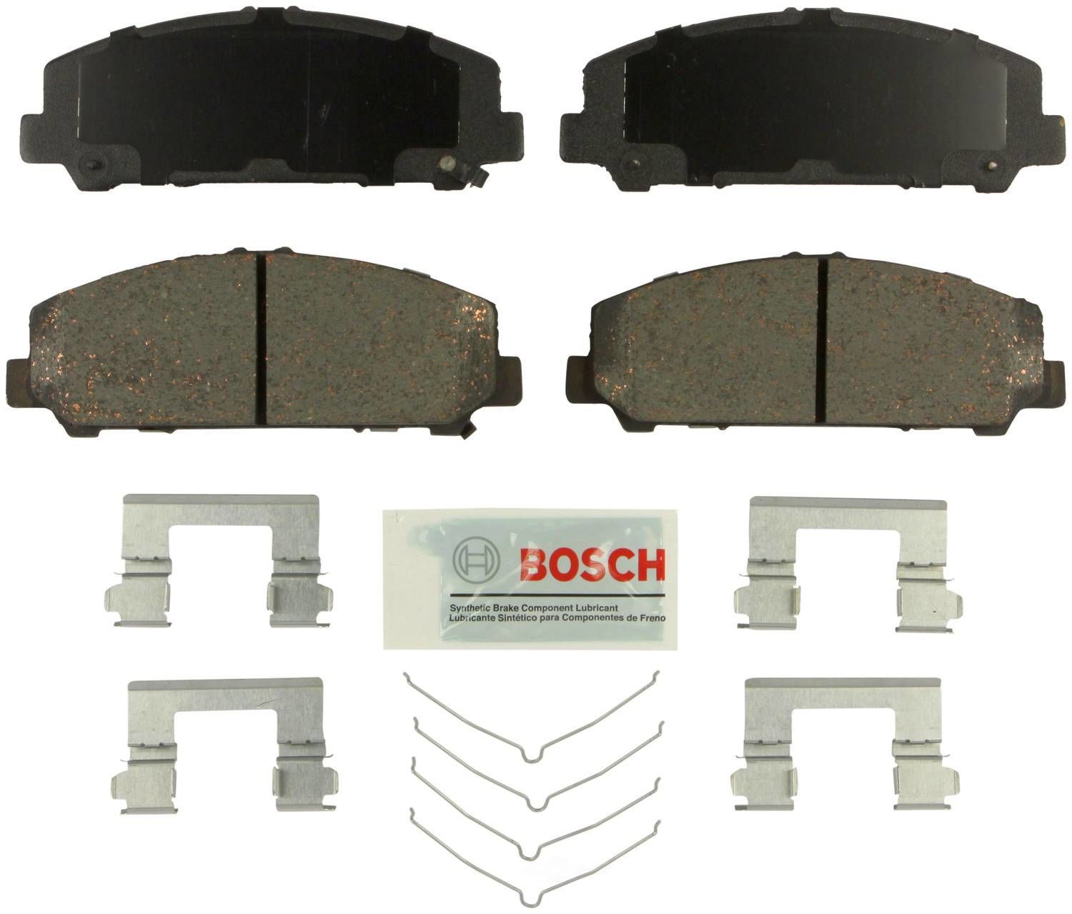 BOSCH BRAKE - Bosch Blue Ceramic Brake Pads with Hardware - BQC - be1509h