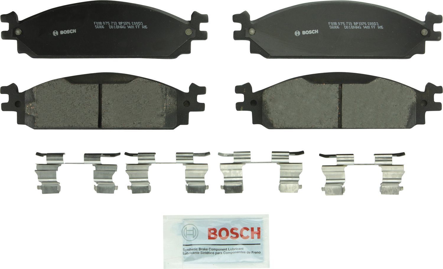 BOSCH BRAKE - Bosch QuietCast Brake Pad Ceramic Brake Pads - BQC - bp1376