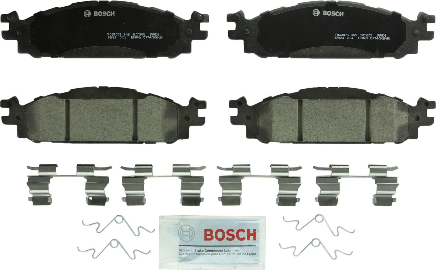 BOSCH BRAKE - Bosch QuietCast Brake Pad Ceramic Brake Pads - BQC - bc1508