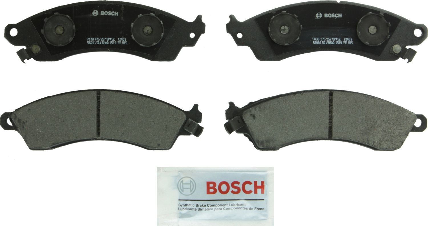 BOSCH BRAKE - Bosch QuietCast Semi-Metallic Brake Pads - BQC - bp412