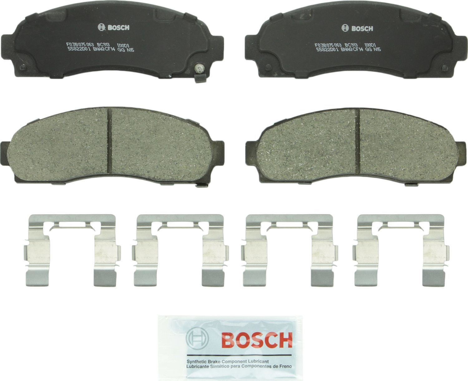 BOSCH BRAKE - Bosch QuietCast Brake Pad Ceramic Brake Pads - BQC - bc913