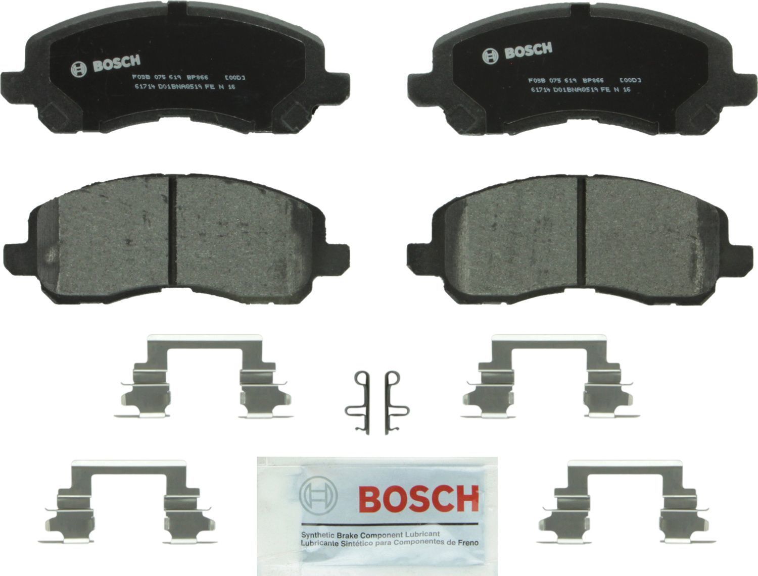 BOSCH BRAKE - Bosch QuietCast Semi-Metallic Brake Pads - BQC - bp866