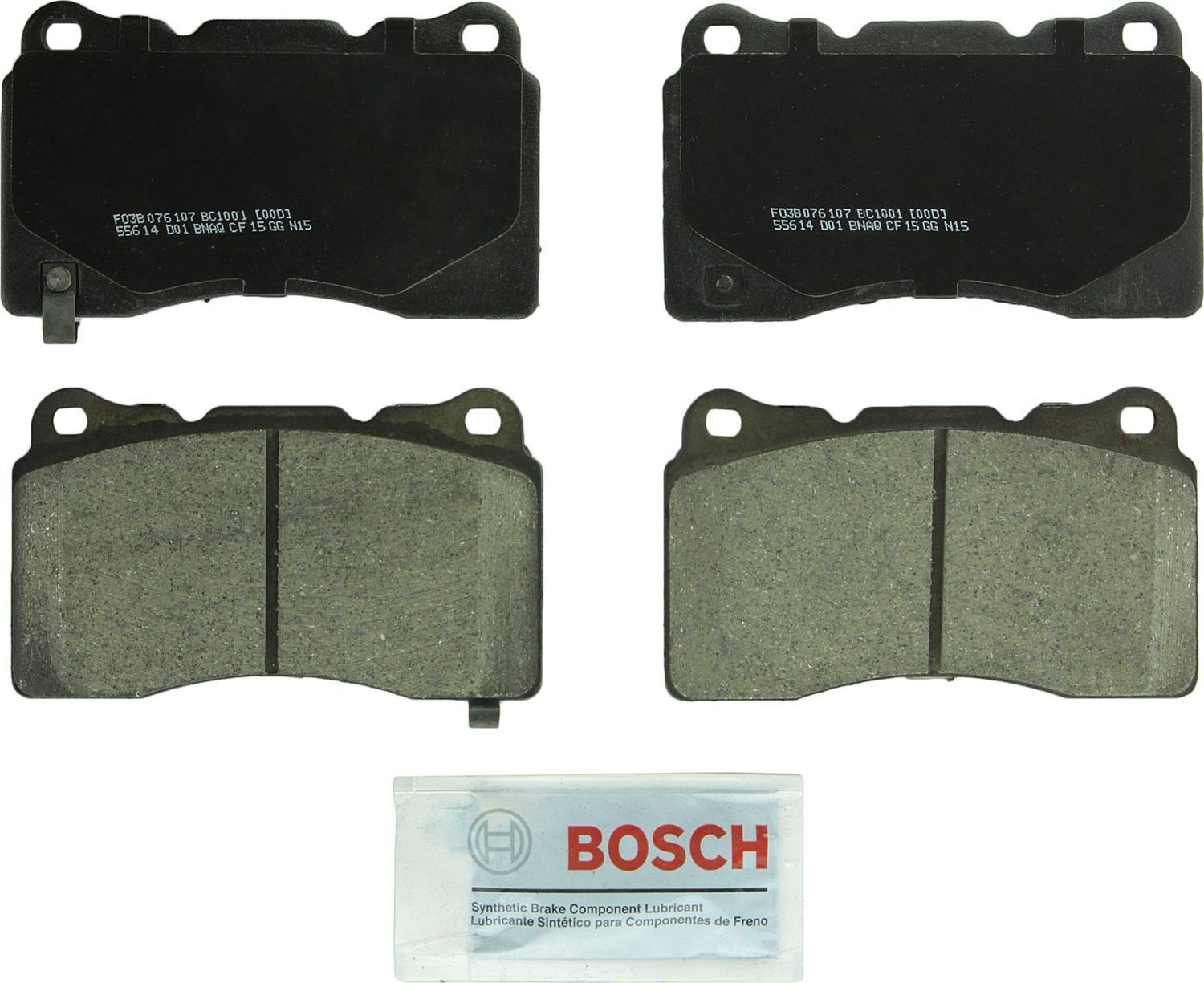 BOSCH BRAKE - Bosch QuietCast Brake Pad Ceramic Brake Pads (Front) - BQC BC1001