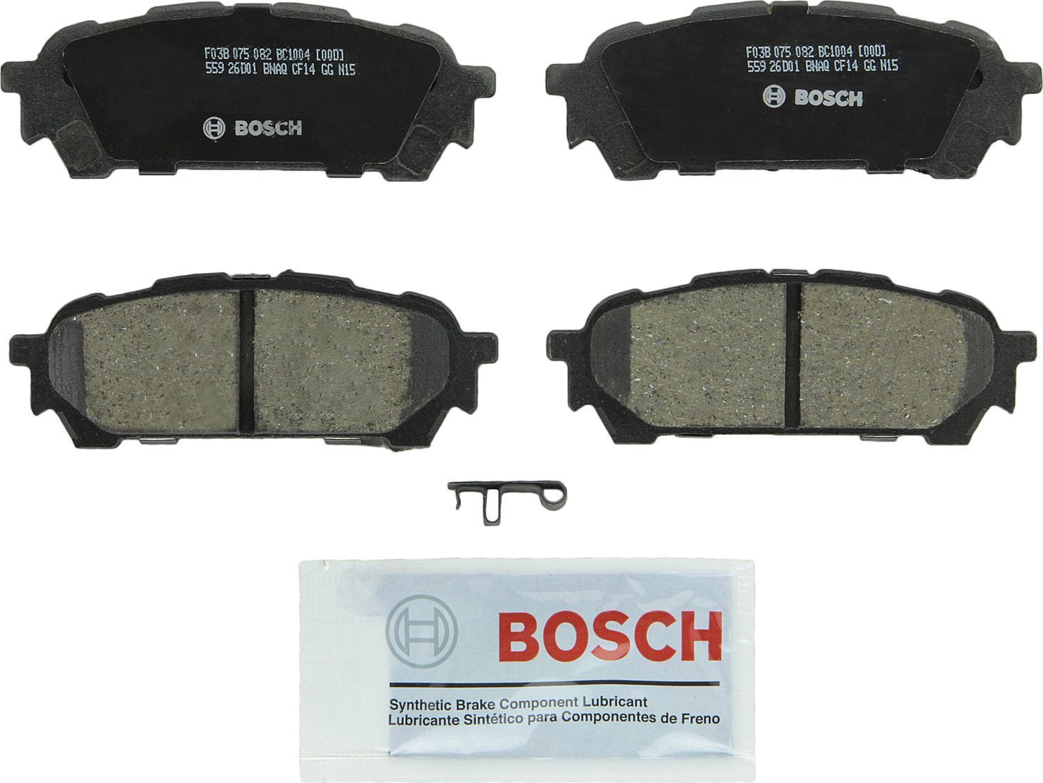 BOSCH BRAKE - Bosch QuietCast Brake Pad Ceramic Brake Pads (Rear) - BQC BC1004