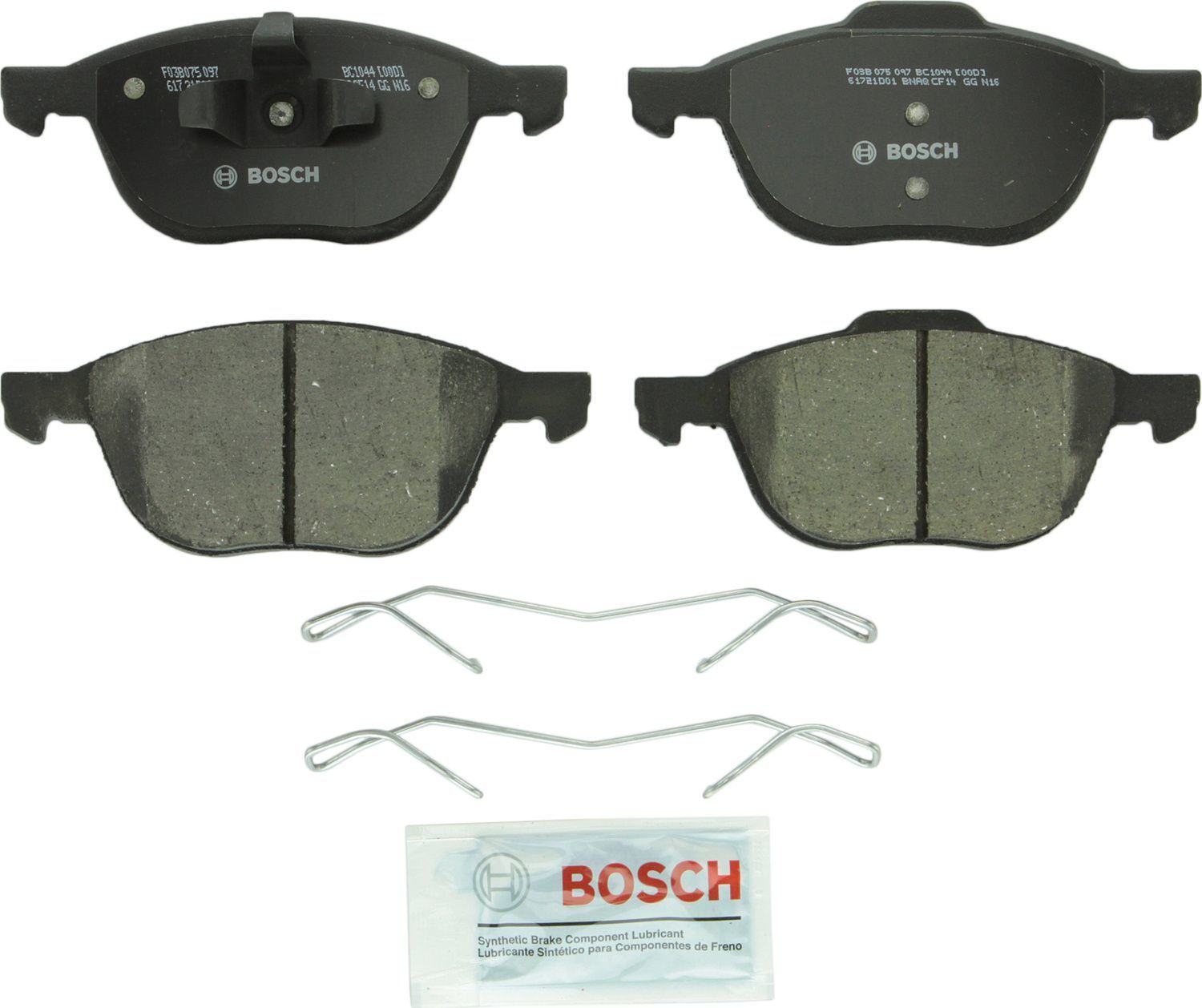 BOSCH BRAKE - Bosch QuietCast Brake Pad Ceramic Brake Pads (Front) - BQC BC1044