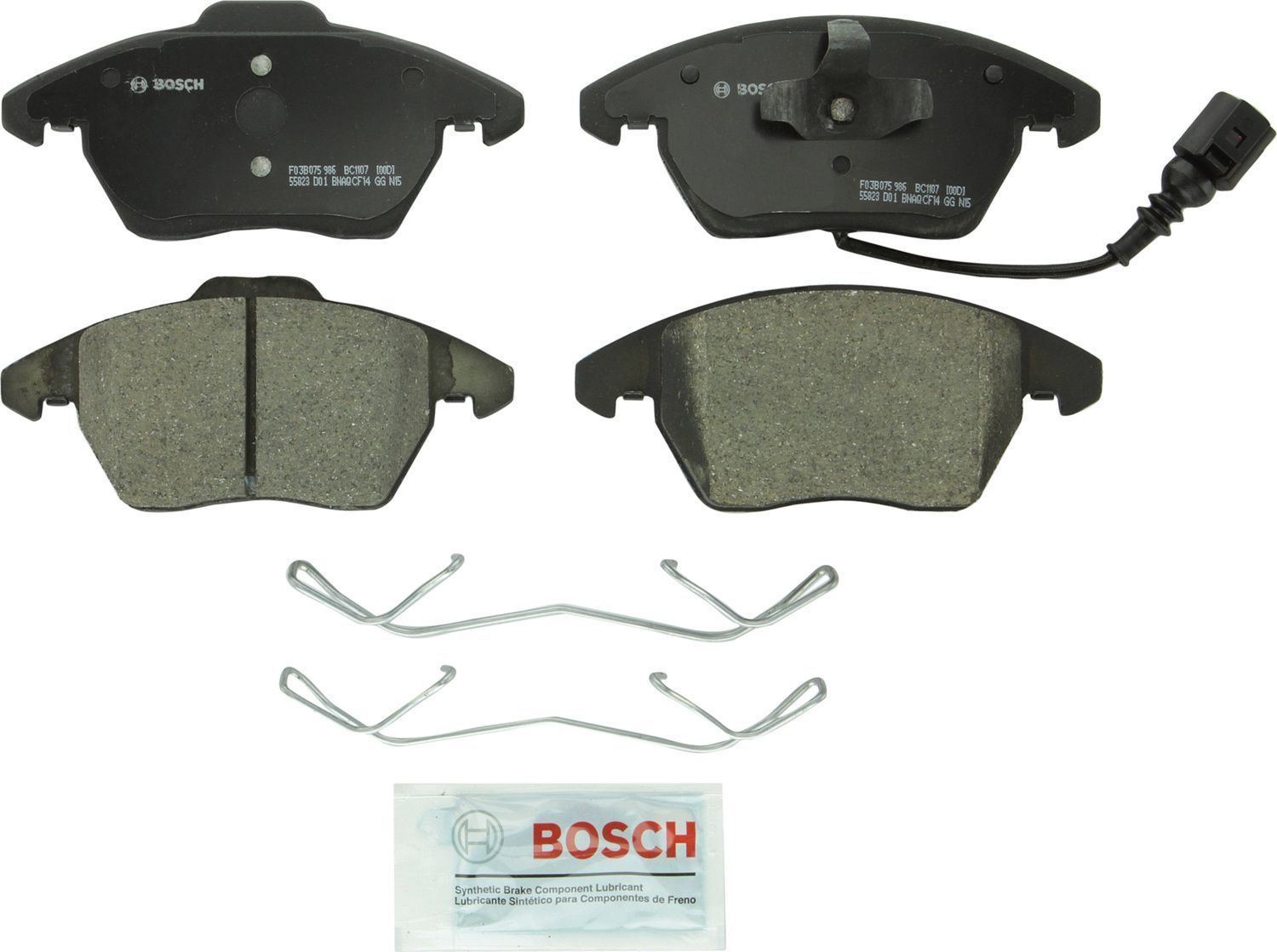 BOSCH BRAKE - Bosch QuietCast Brake Pad Ceramic Brake Pads (Front) - BQC BC1107