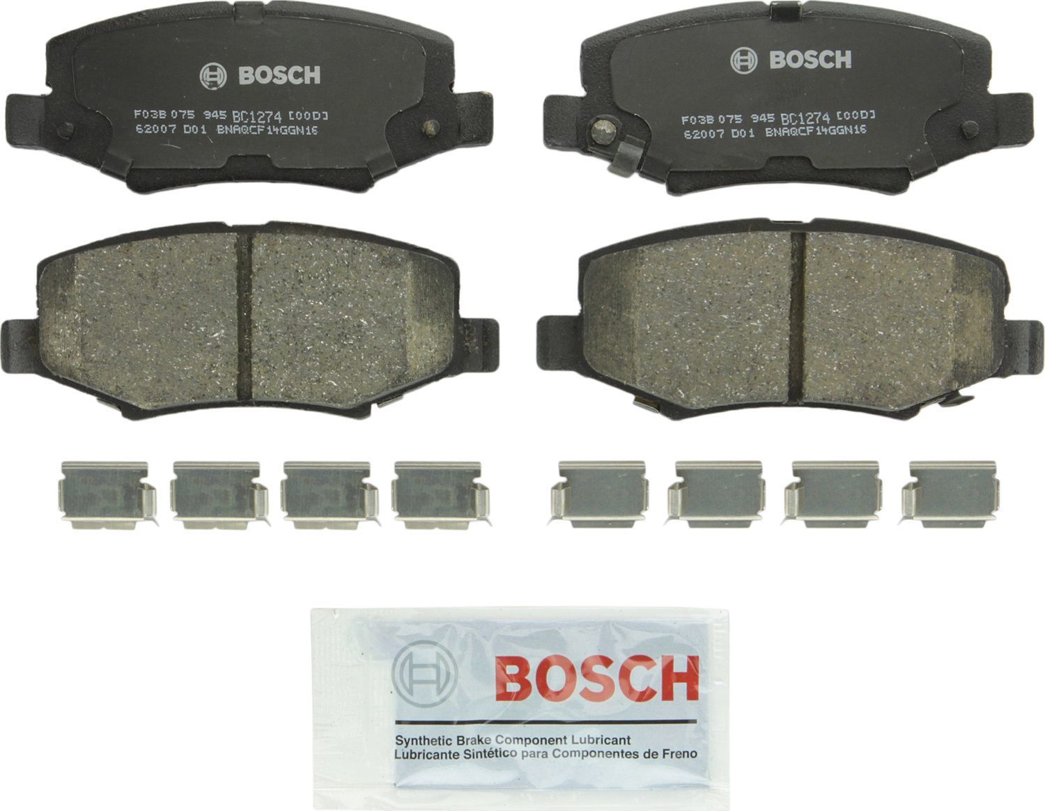 BOSCH BRAKE - Bosch QuietCast Brake Pad Ceramic Brake Pads (Rear) - BQC BC1274