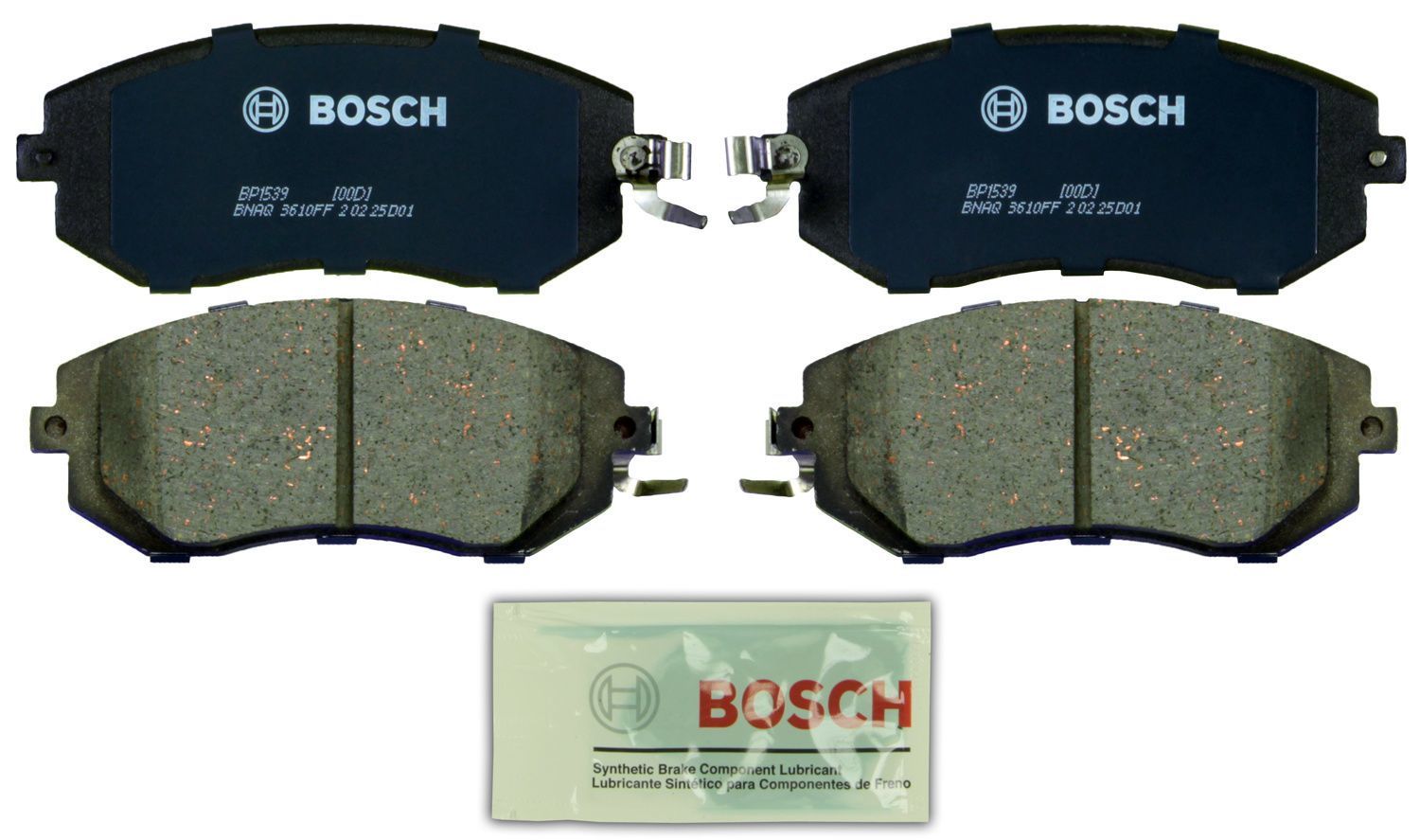 BOSCH BRAKE - Bosch QuietCast Brake Pad Ceramic Brake Pads (Front) - BQC BC1539
