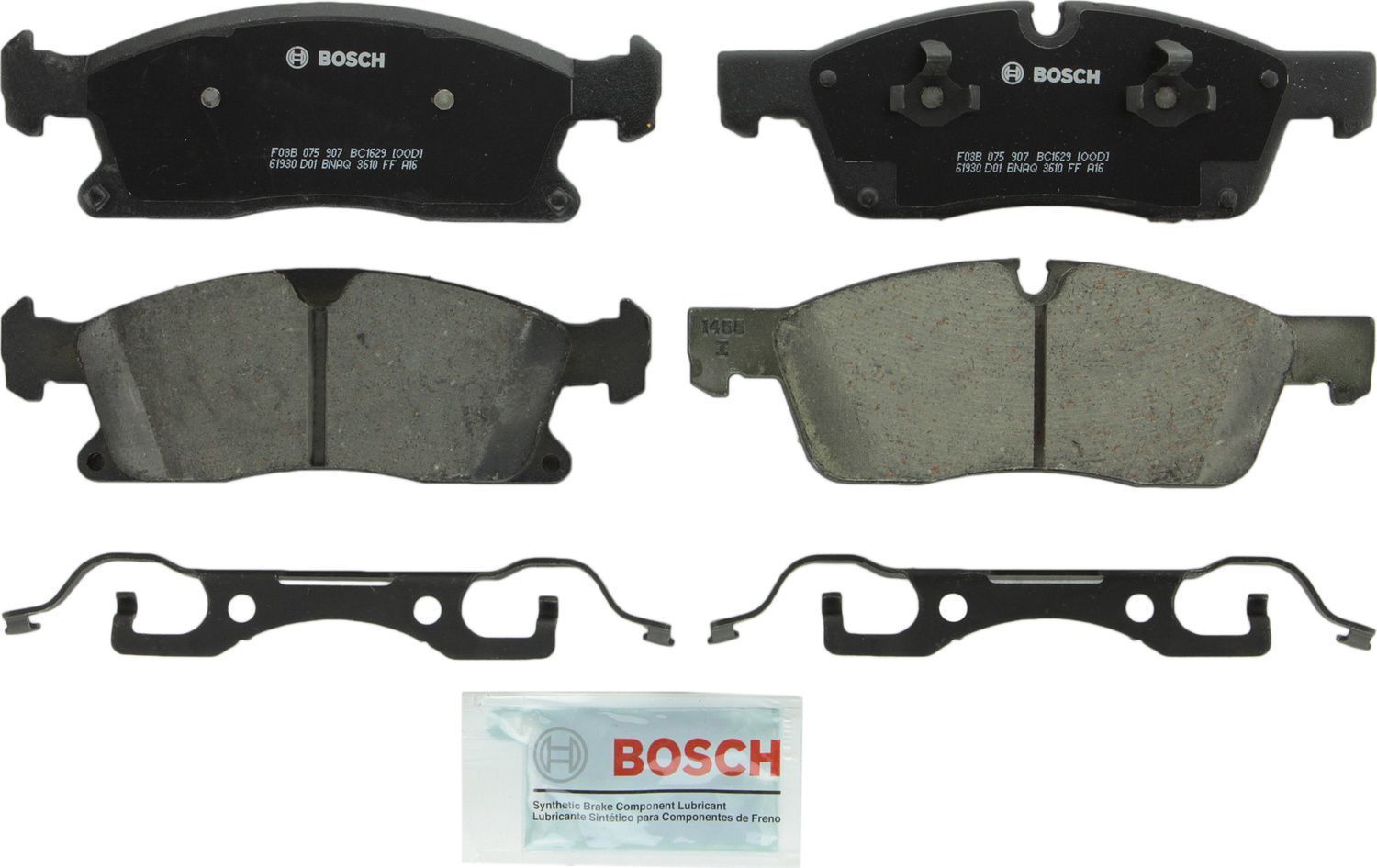 BOSCH BRAKE - Bosch QuietCast Brake Pad Ceramic Brake Pads (Front) - BQC BC1629