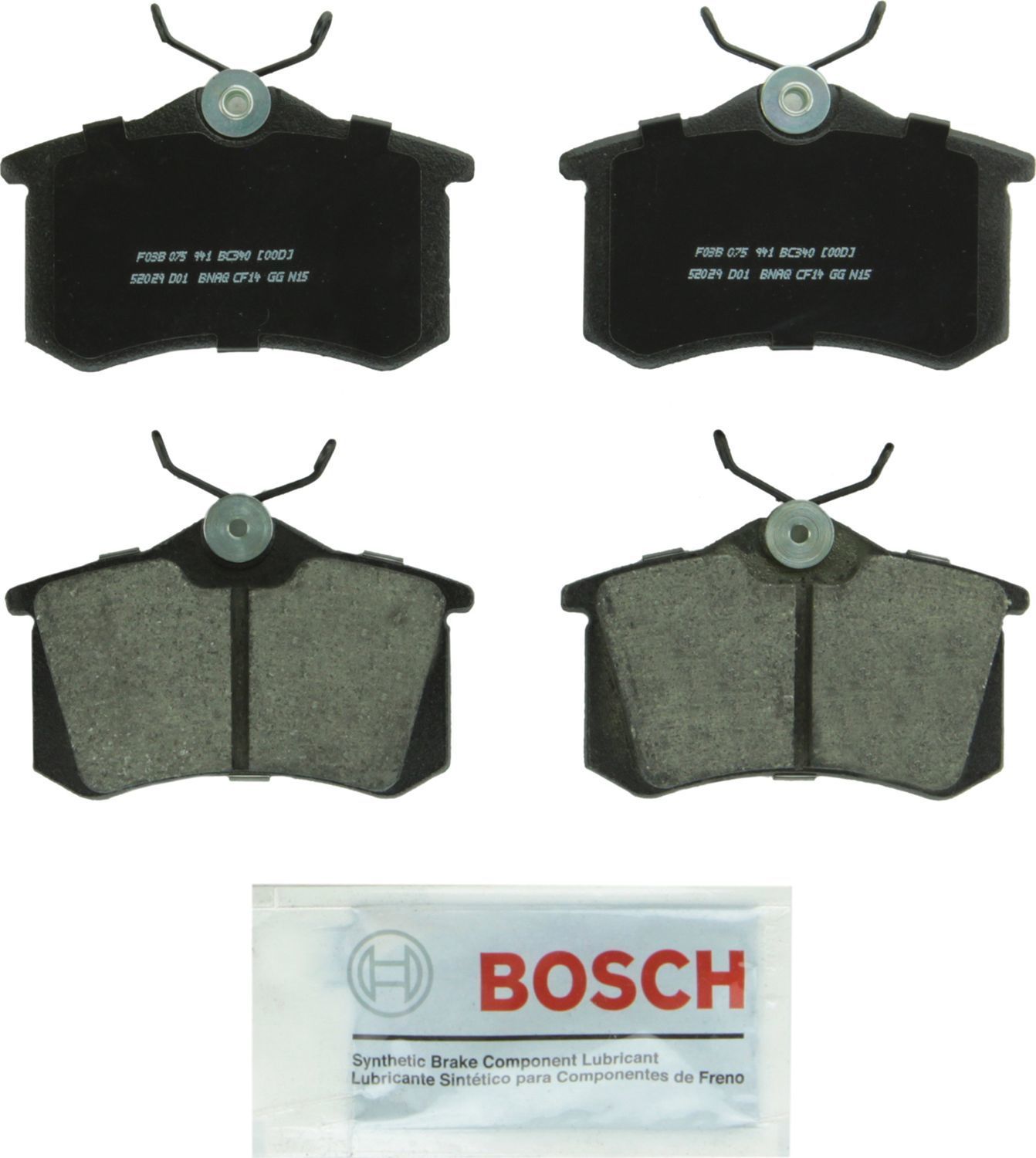 BOSCH BRAKE - Bosch QuietCast Brake Pad Ceramic Brake Pads - BQC BC340