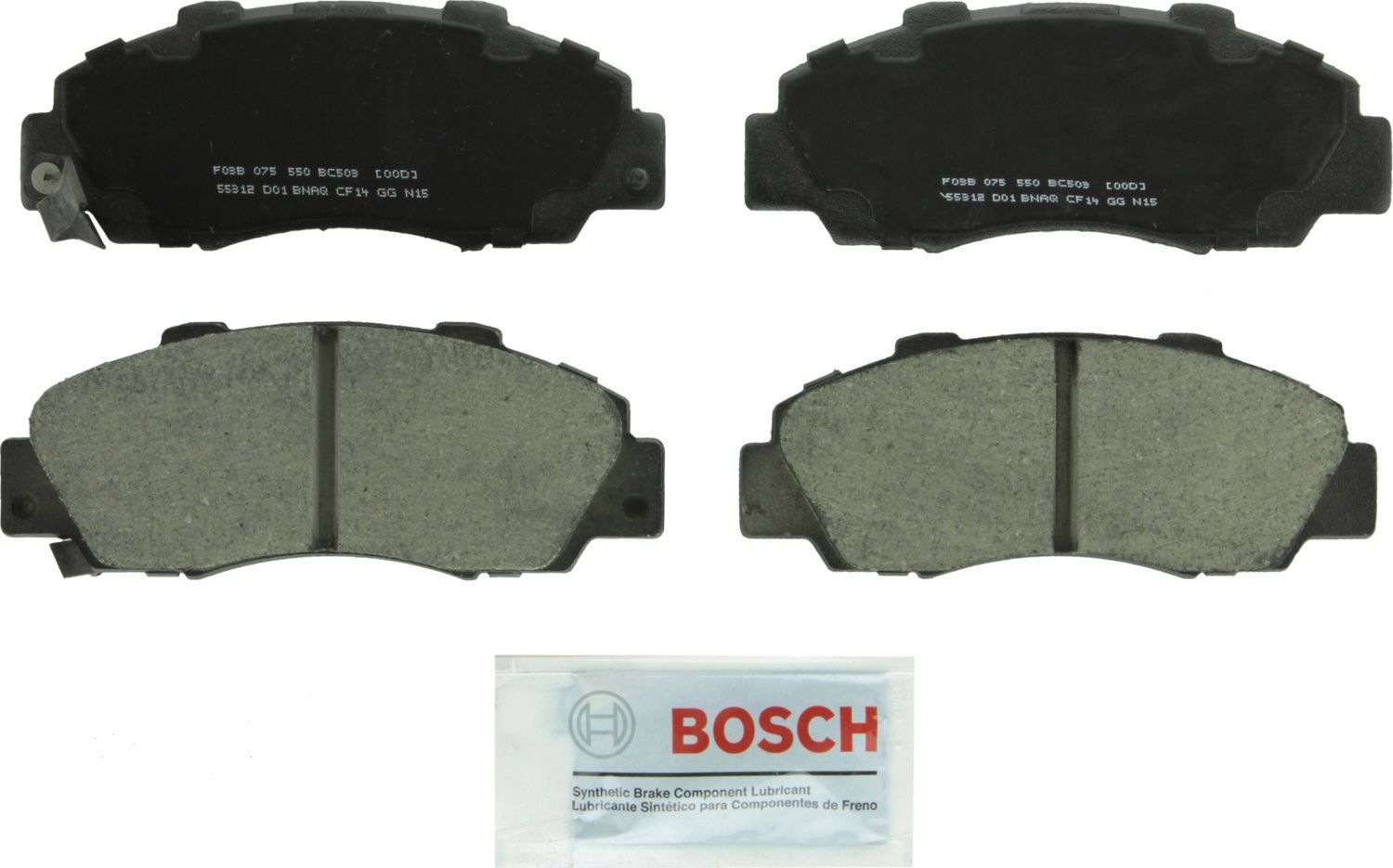 BOSCH BRAKE - Bosch QuietCast Brake Pad Ceramic Brake Pads (Front) - BQC BC503