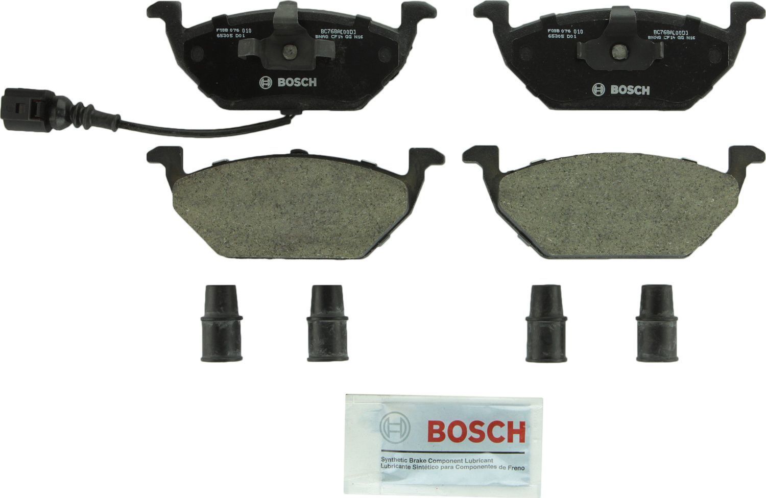 BOSCH BRAKE - Bosch QuietCast Brake Pad Ceramic Brake Pads (Front) - BQC BC768A