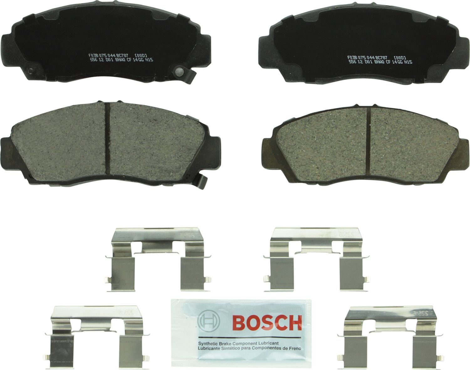 BOSCH BRAKE - Bosch QuietCast Brake Pad Ceramic Brake Pads (Front) - BQC BC787