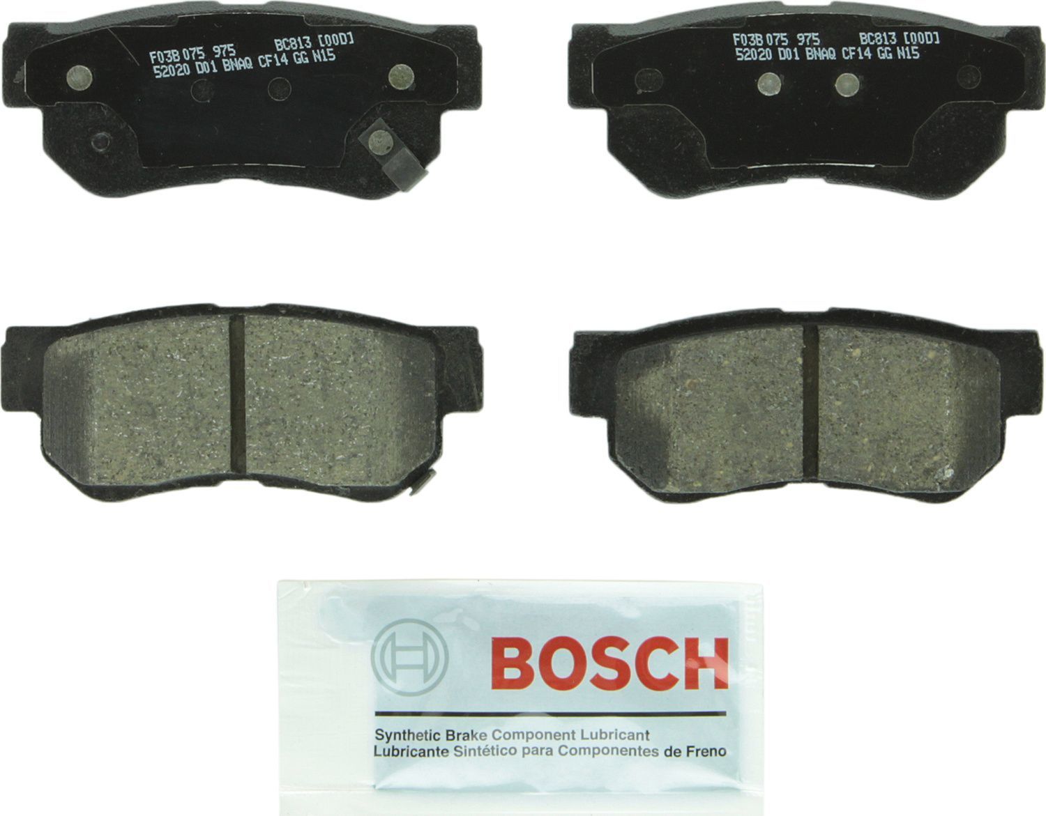 BOSCH BRAKE - Bosch QuietCast Brake Pad Ceramic Brake Pads (Rear) - BQC BC813