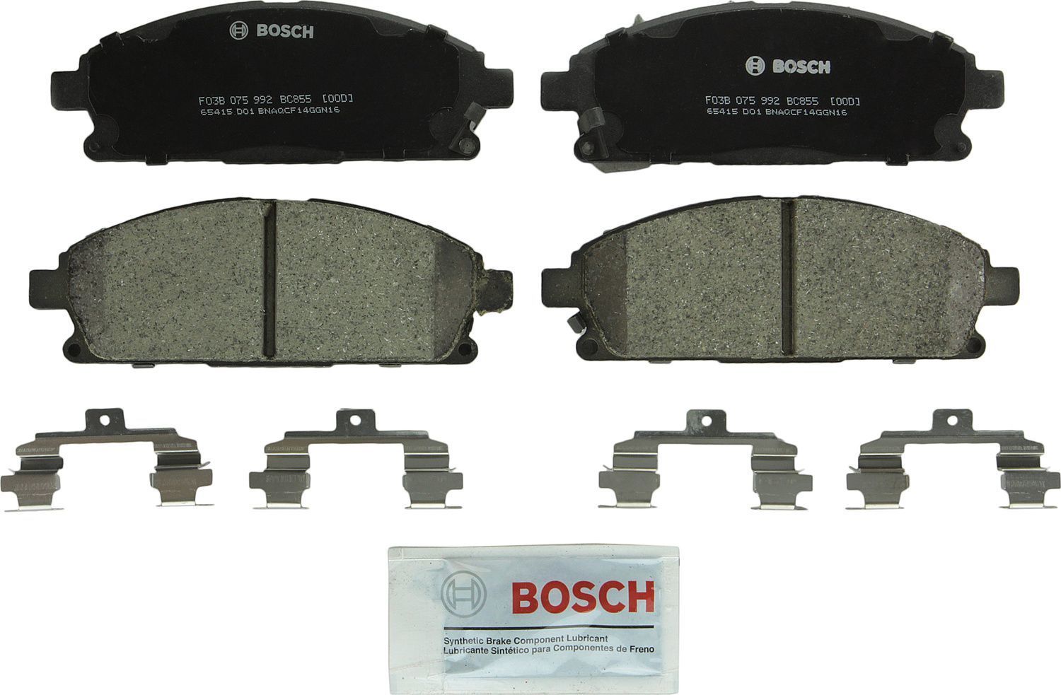BOSCH BRAKE - Bosch QuietCast Brake Pad Ceramic Brake Pads (Front) - BQC BC855