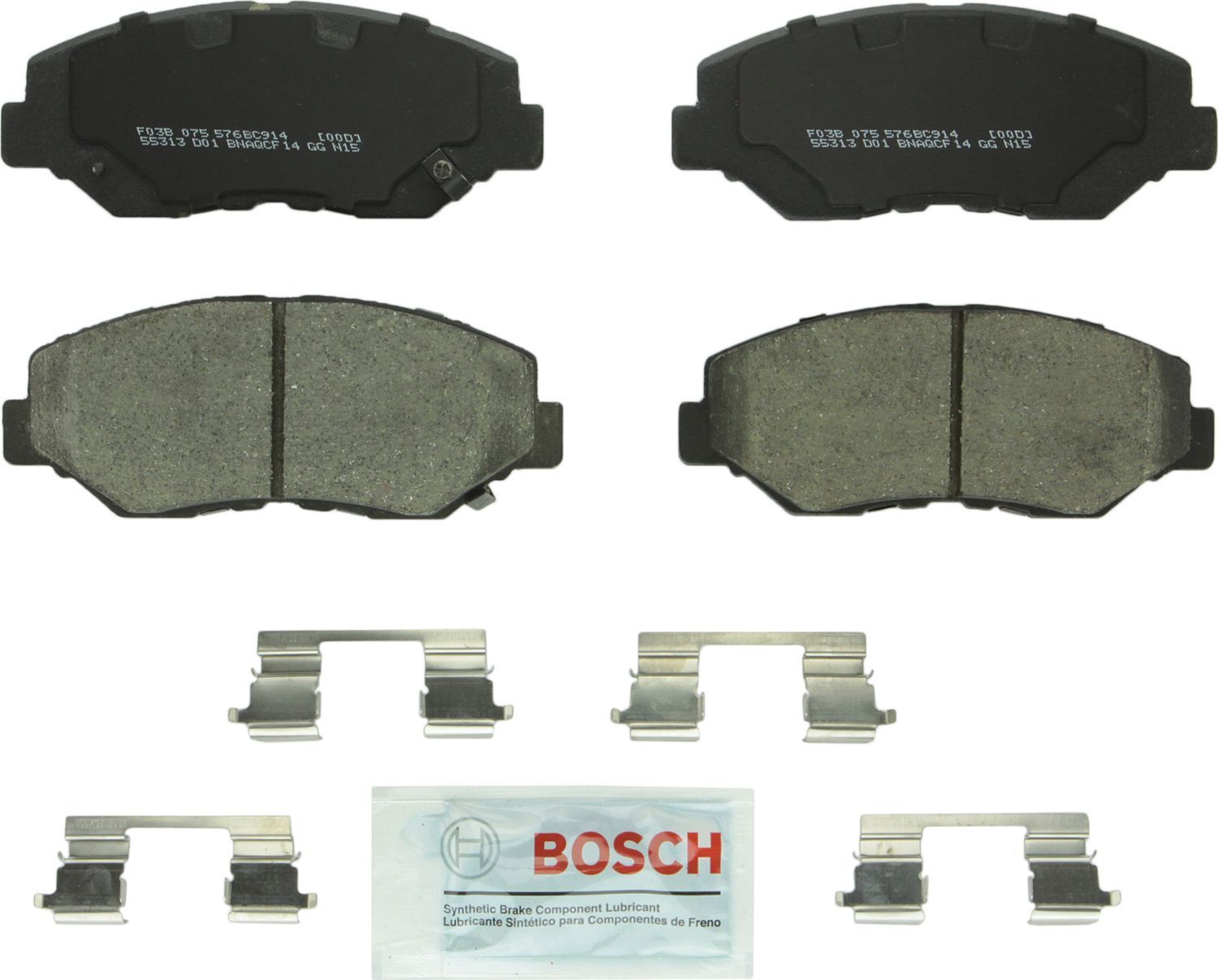 BOSCH BRAKE - Bosch QuietCast Brake Pad Ceramic Brake Pads (Front) - BQC BC914