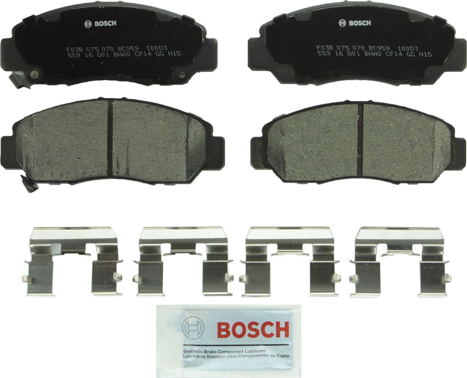 BOSCH BRAKE - Bosch QuietCast Brake Pad Ceramic Brake Pads (Front) - BQC BC959