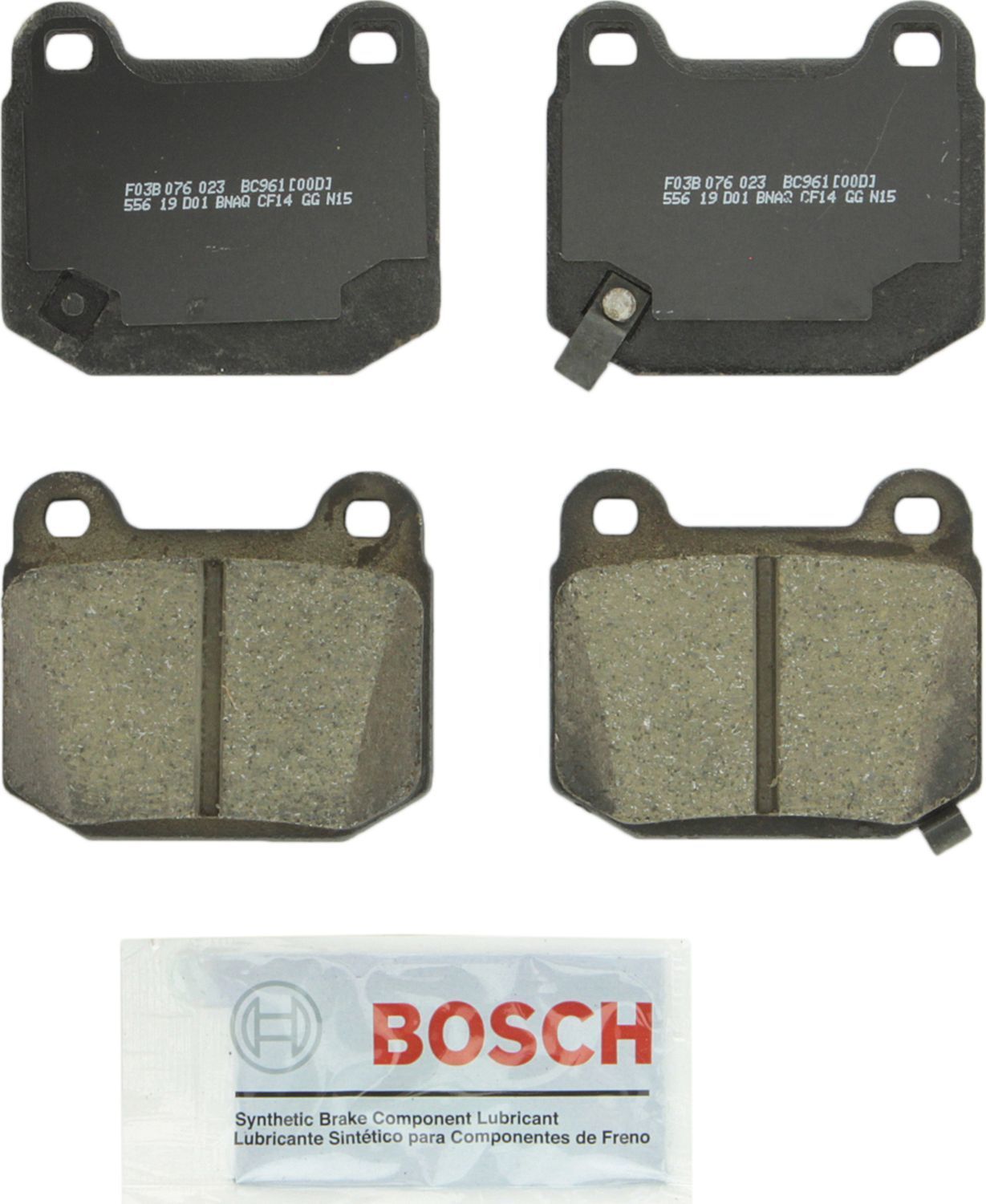 BOSCH BRAKE - Bosch QuietCast Brake Pad Ceramic Brake Pads (Rear) - BQC BC961