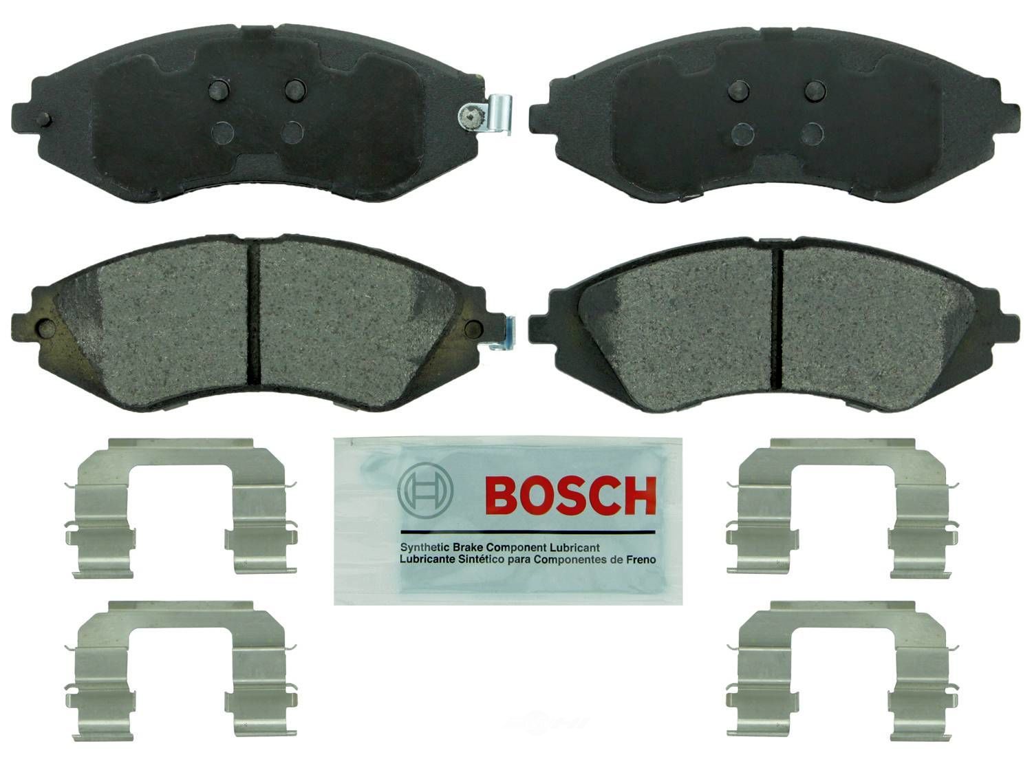 BOSCH BRAKE - Bosch Blue Ceramic Brake Pads with Hardware (Front) - BQC BE1035H