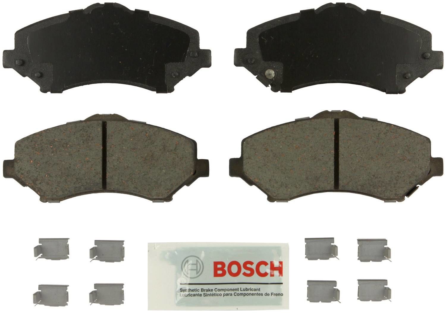 BOSCH BRAKE - Bosch Blue Ceramic Brake Pads with Hardware (Front) - BQC BE1273H