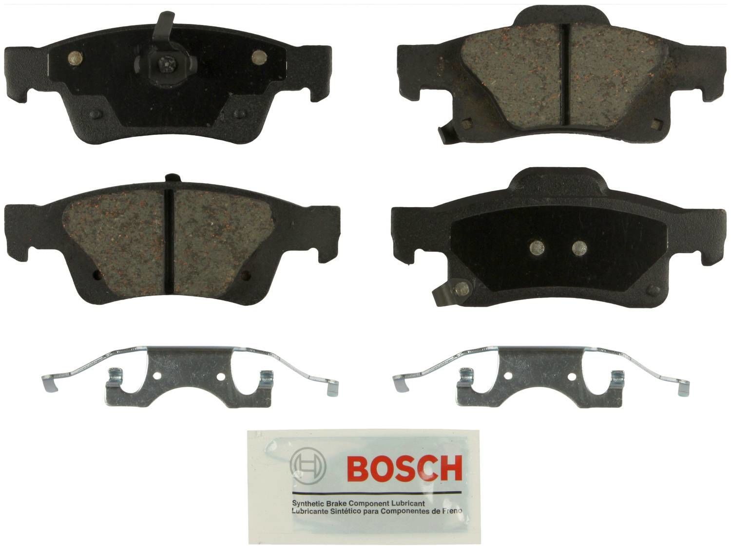 BOSCH BRAKE - Bosch Blue Ceramic Brake Pads with Hardware (Rear) - BQC BE1498H
