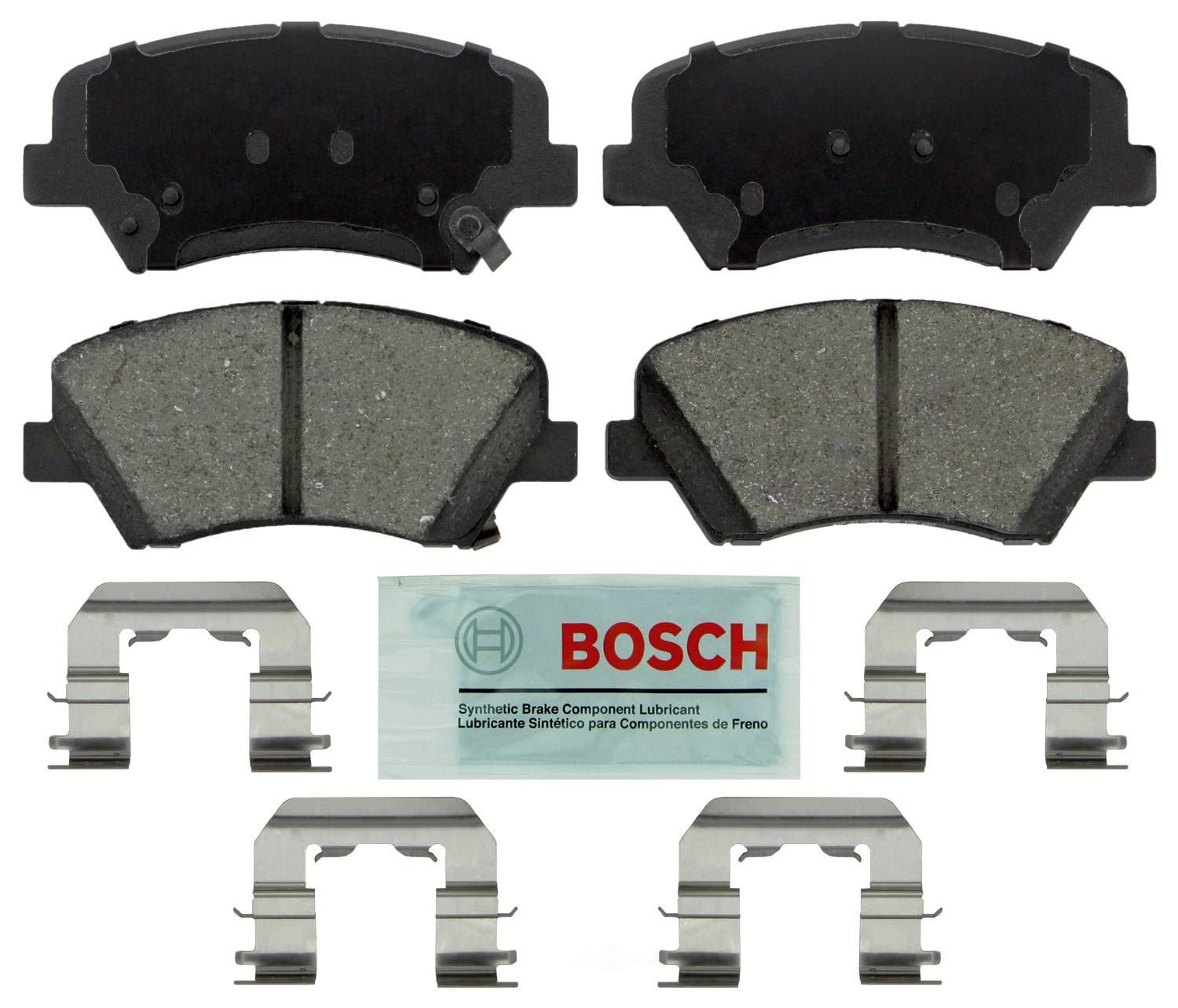 BOSCH BRAKE - Bosch Blue Ceramic Brake Pads with Hardware (Front) - BQC BE1543H
