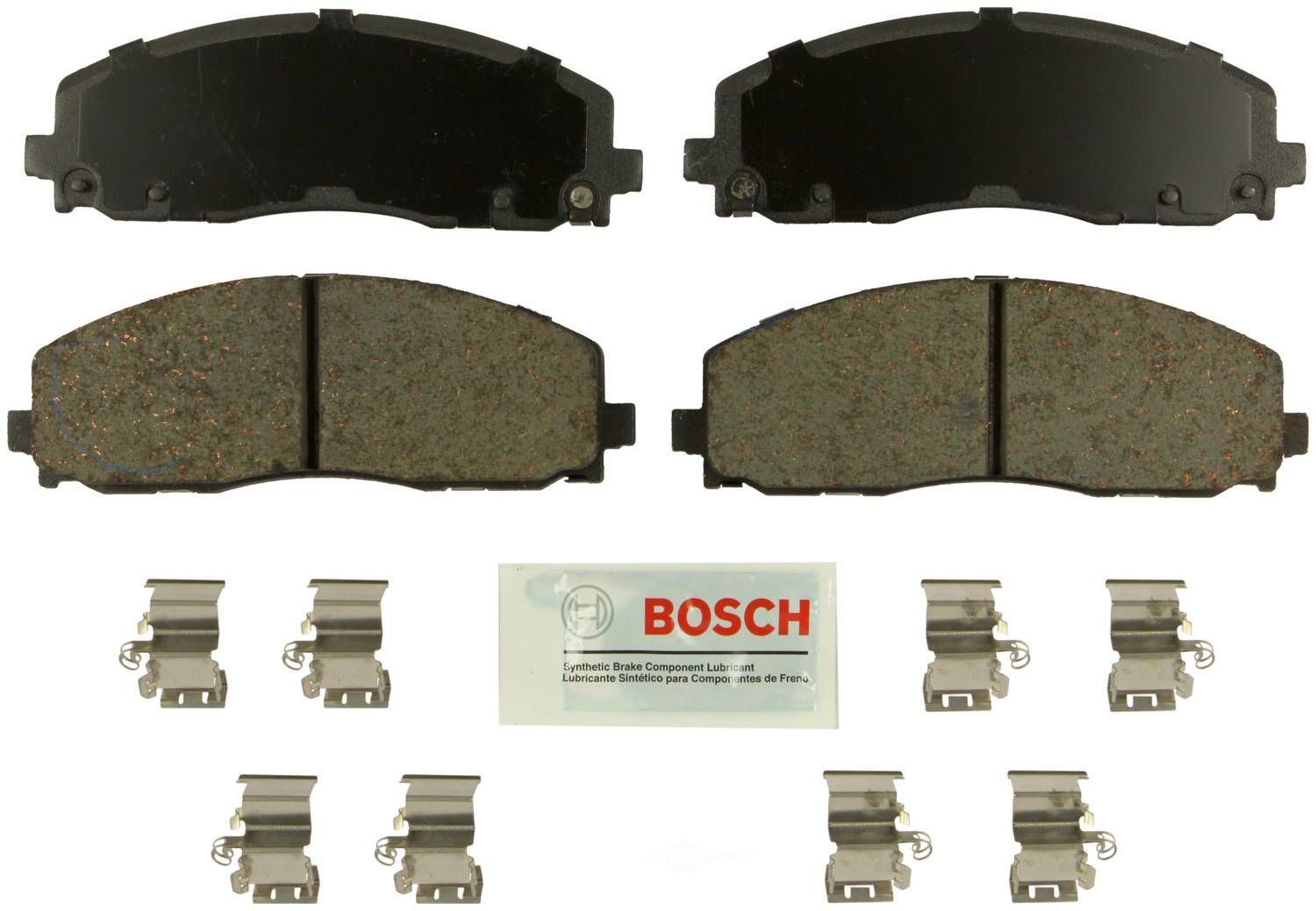 BOSCH BRAKE - Bosch Blue Ceramic Brake Pads with Hardware (Front) - BQC BE1589H