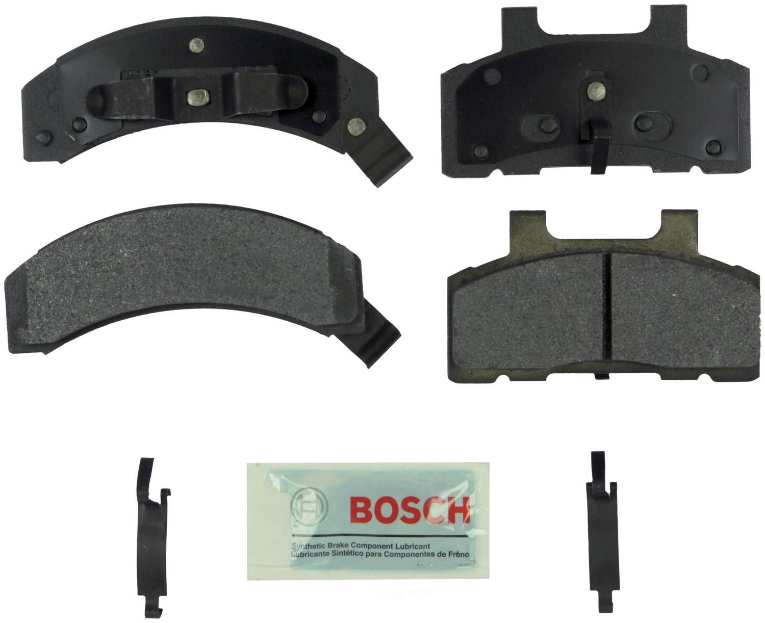 BOSCH BRAKE - Bosch Blue Semi-Metallic Brake Pads with Hardware (Front) - BQC BE215H